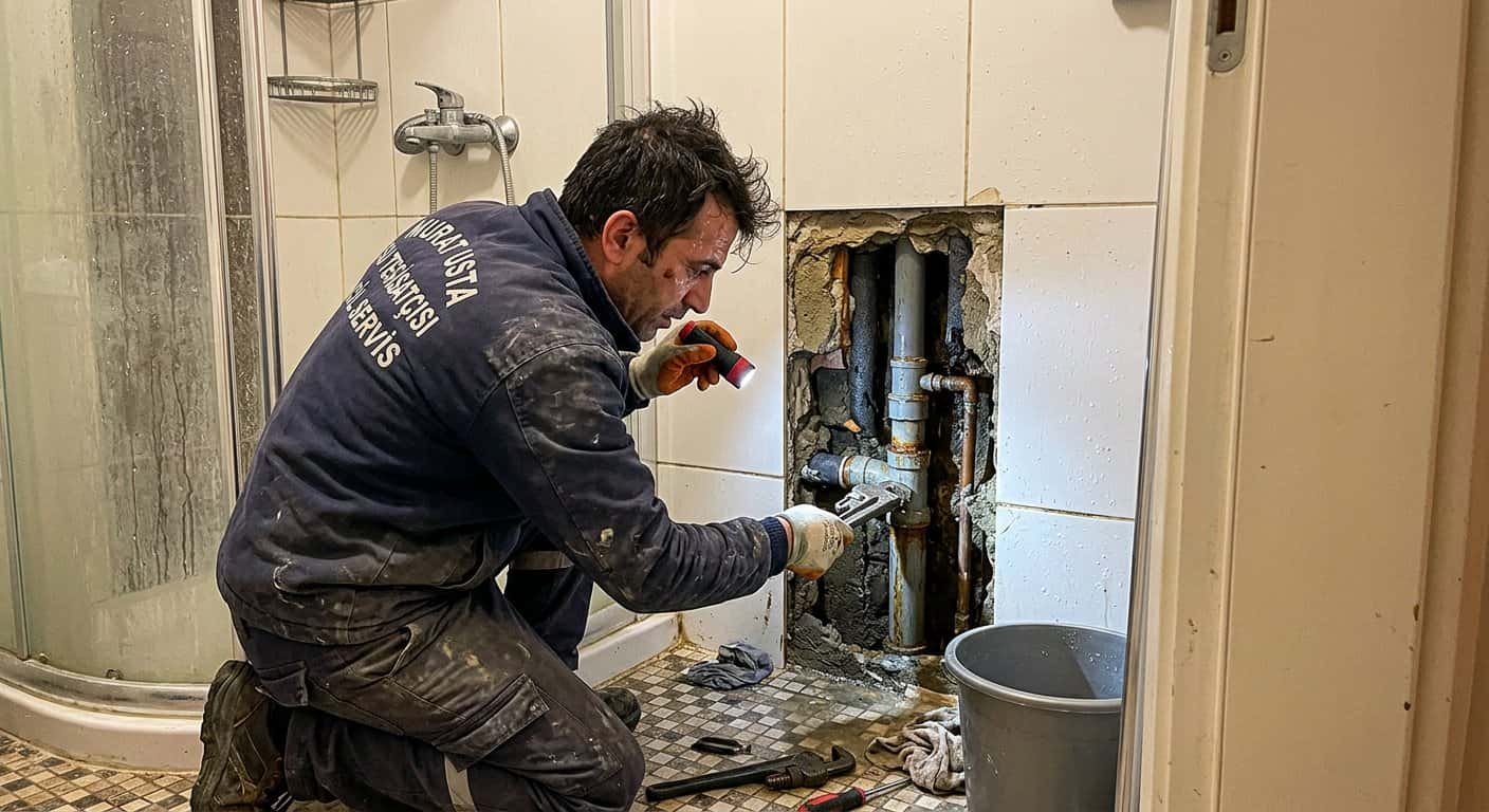 ANKARA HİRA SU TESİSAT - Duş Gideri Açma çalışma görseli 1